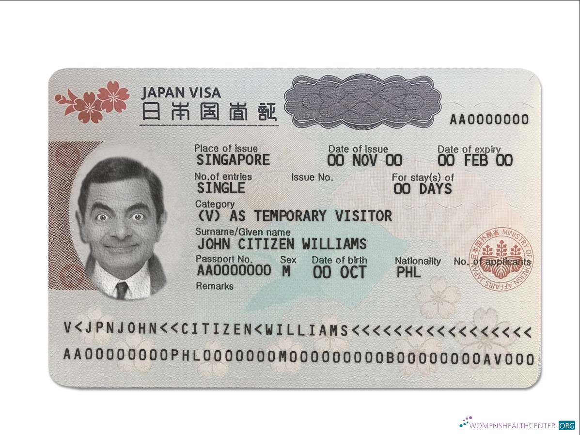 Download Japan tourist visa Photoshop template